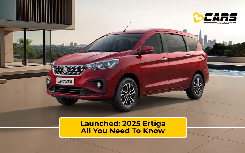 2025 Maruti Ertiga Launched w/ New Features, More Legroom In 3rd Row